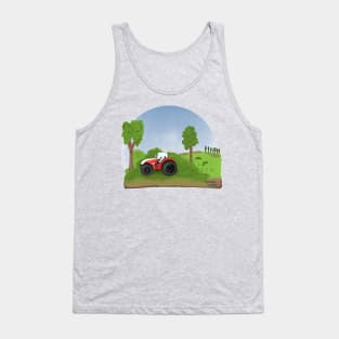 Tractor farming Tank Top